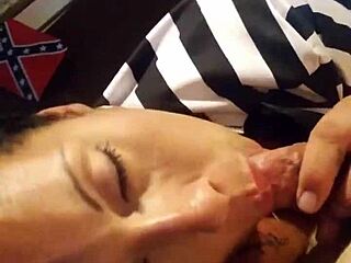 big beautiful pierced tits enjoying a monster cock with her couple