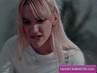 horny blonde lesbians lena paul and sinn sage munching wet pussy
