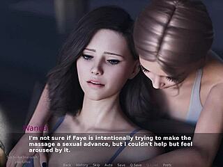 Ms. Denver's 3D Cartoon MILF Receives Erotic Massage and Nipple Play