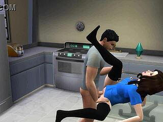 Teen Nurse Takes Triple Creampie