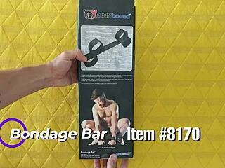 Gay couples try out bondage sex toys with bold intensity.