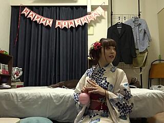 Asami-chan, Stunning in Yukata, Gets Filmed During Intense Sex at Fireworks Festival
