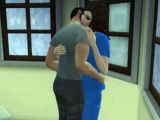 Teen Nurse Takes Triple Creampie