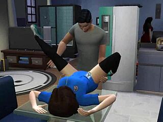 Teen Nurse Takes Triple Creampie