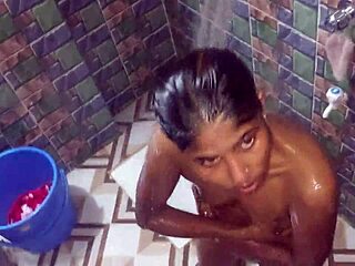 these cute village girls are having their first foursome with two guys 😍