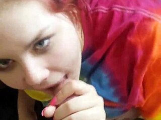 Real Teen Hannah Sucking Cock In Intense Blowjob Session With Me.