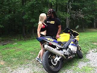 Nadia White Gets DRILLED HARD Outside on a Motorcycle by Don Whoe
