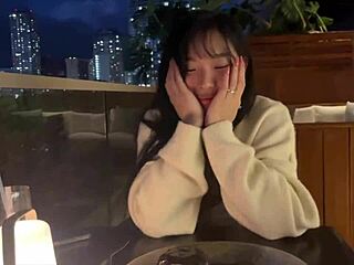 lonely korean girl bangs fan pov with creampie on hawaii vlog