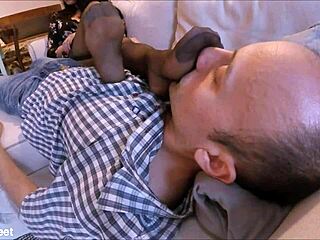 Teasing Handjob with Stinky Stockings and Garter Belt