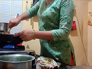 Indian Sexy Wife Fucked Hard While Cooking in Kitchen