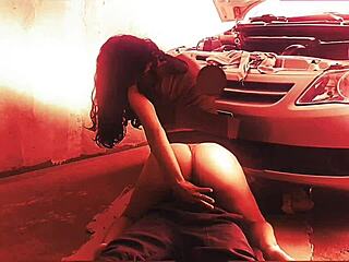 Wife takes anal from mechanic!