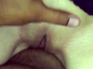 Wife sitting nicely taking cum in mouth