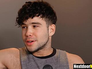 Straight guy gets deepthroat help from gay roommate 😏