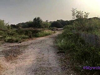 a double cumshot hits the beach with a wild piss in her mouth