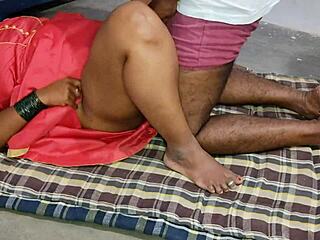 Wife and husband share moments at home