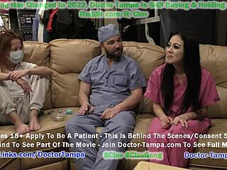 Doctor Tampa Performs Blaire Celeste's Yearly Gyno Exam with Nurse Stacy Shepard's Help