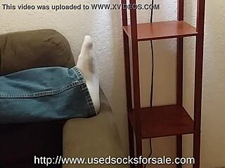 Hey, check out this gay foot fetish with stinky dirty socks sucking 😏