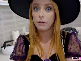 Milf tries to help stepsons boner and gets fucked hard