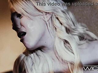 Blonde inn keeper babe gets FUCKED HARD by mysterious stranger in sloppy cowgirl.