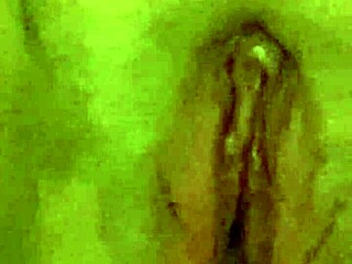 horny teen 18+ uses cucumber as a dildo