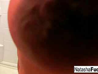 Busty Natasha Nice Poses Nude In Sexy Black Light