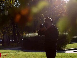 The stunning brunette bends over for doggystyle assfucking, then rides in cowgirl before a cumshot blowjob.