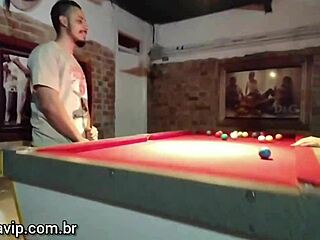 Ela Baez And Cel Baez Get Intense Assfucking On Pool Table