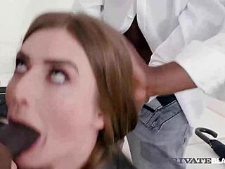 Sarah Sultry gets bent over and creampied by four BBCs in dirty orgy