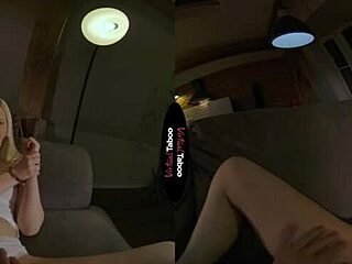 Blonde Shaved Girl Gets Punished in Taboo POV Masturbation Session Leading to Orgasm