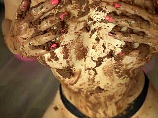 Homemade big ass teen 18+ teasing with cake sitting in 4k 😋