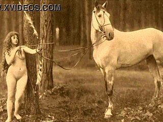 Vintage charm with classic hairy allure