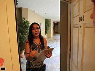 Siri pornstar says, 'Watch my tongue fuck Sinn Sage's small tits'