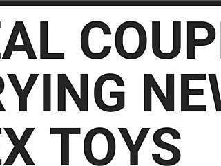 Real wife with tattoo explores new sex toys in pov scenes