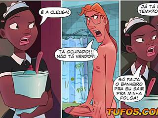 Brazilian maid fucks instead of cleaning!