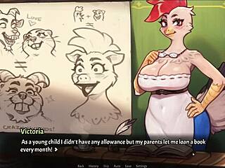 Library girl strips for anatomy in hentai game pornplay.