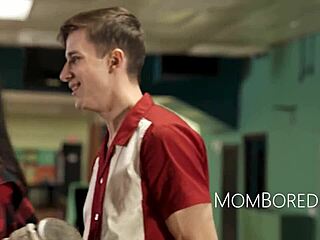 Bowling alley threesome with stepmom and stepdaughter in free use fun. 😈