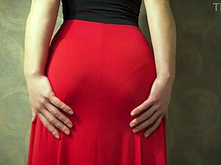 Hot milf in tight dress teasing that panty line