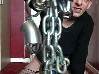 Bisexual crossdresser Mark Wright craves new experiences with cock in tight anal play.