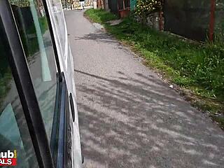 Is this hot french brunette getting thrown around and ass fucked while moving apartments on fakehub?