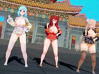 Virtual YouTubers Celebrate Chinese New Year in MMD Style by Hiro Kumano