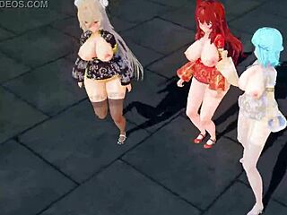 Virtual YouTubers Celebrate Chinese New Year in MMD Style by Hiro Kumano