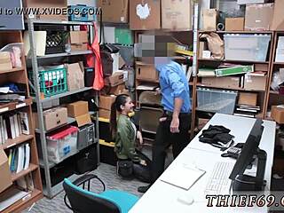 She gives a blowjob while talking about habitual theft