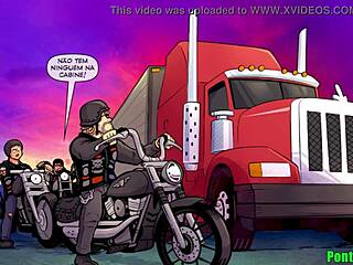 Br69 bikers pay the sexy toll on the road! 🏍️