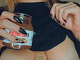 Blonde girl enjoys playful adventures in the city