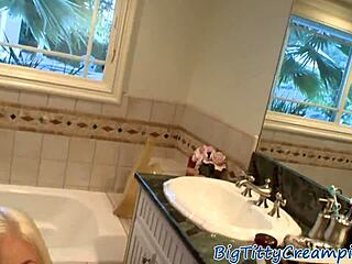 Busty Milf Chats on Phone During Intense Titty Fuck