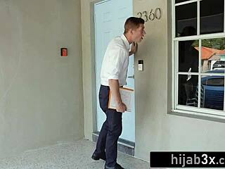 Religious muslim stepsister tricked by stepbrother milu blaze into unexpected encounter