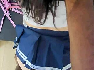 Suggestive Asian Girl Met At University For Bent Over Fucking. Intense Sessions With Big Black Cock.