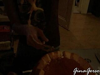 Pumpkin carving with skinny blonde amateurs on halloween webcam