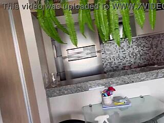 I fucked the maid my wife hired, bending her over in doggystyle.