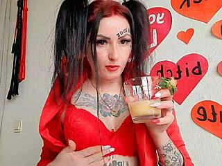 Saliva Cocktail with Bananas and Strawberries for Dirty Boy